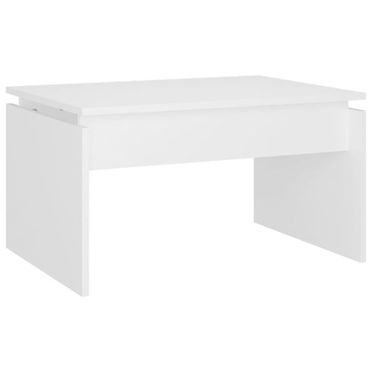 Sofabord Hvid 68x50x38 cm Træ Materiale