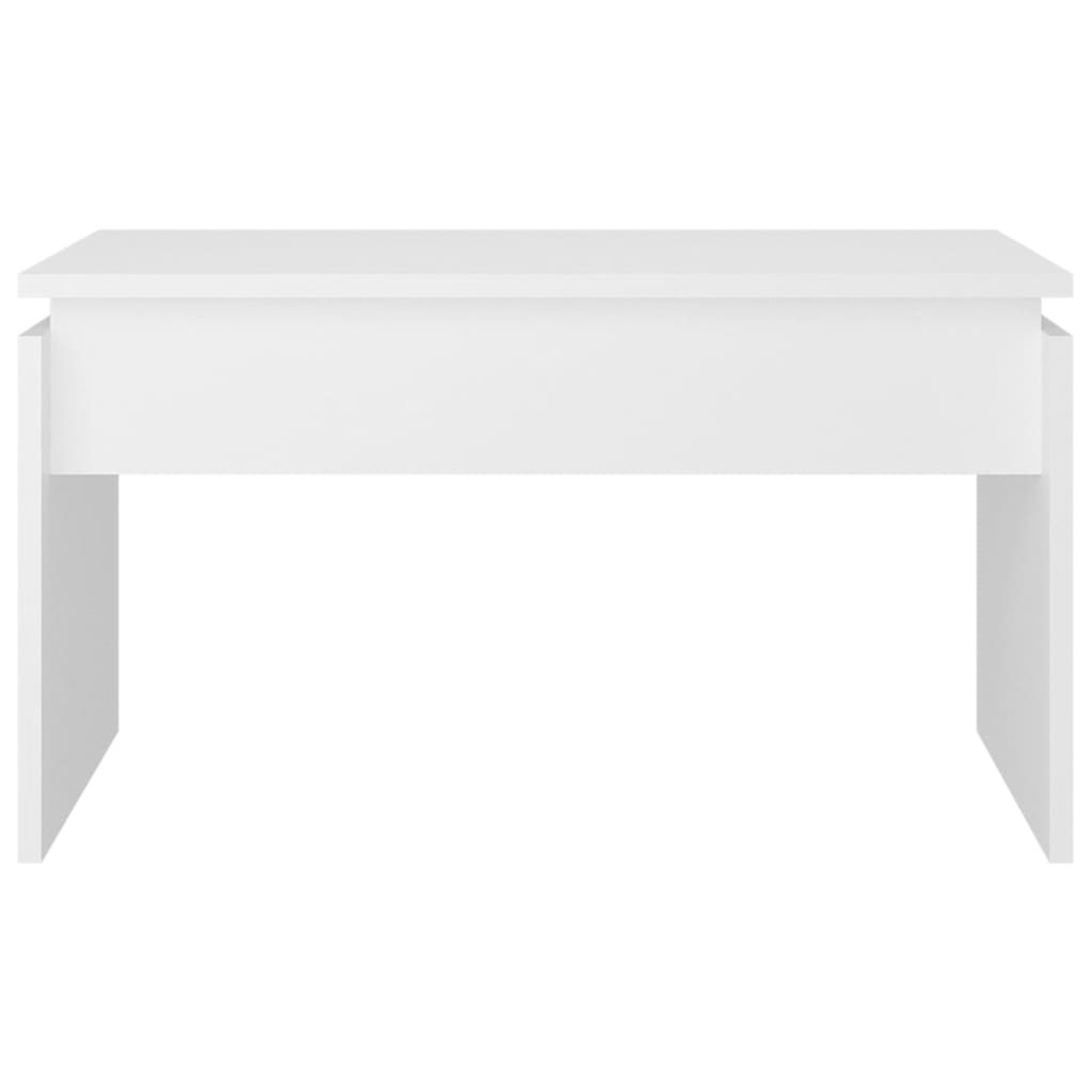 Sofabord Hvid 68x50x38 cm Træ Materiale