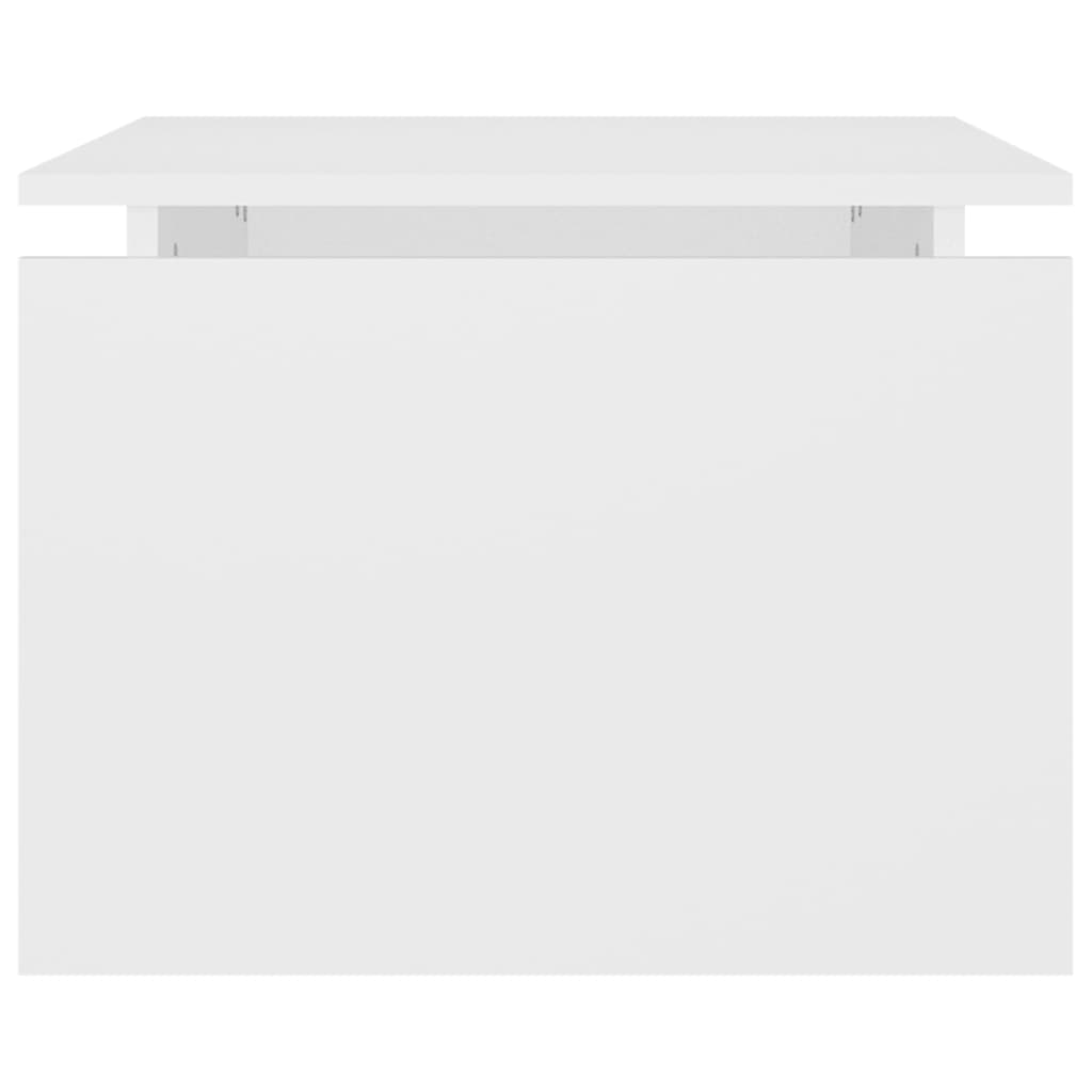 Sofabord Hvid 68x50x38 cm Træ Materiale