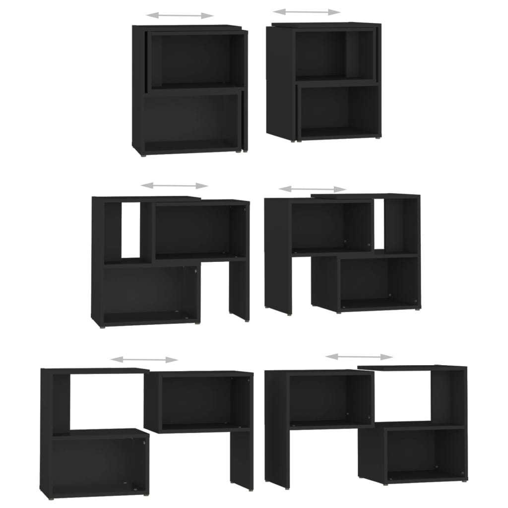TV-skab Sort 104x30x52cm Træ Materiale