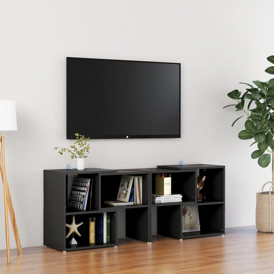 TV-skab Sort 104x30x52cm Træ Materiale