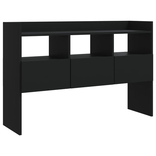 Skænk Sort 105x30x70 cm Træ Materiale