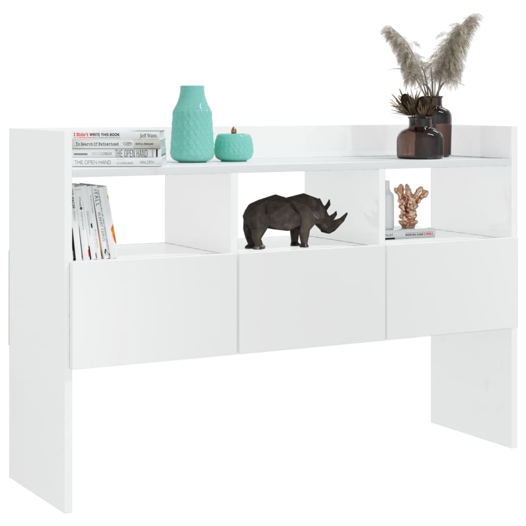 Sideboard Hochglanz-Weiß 105x30x70 cm Holzwerkstoff