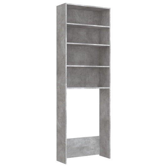 Vaskemaskineskab Beton Grå 64x24x190 cm
