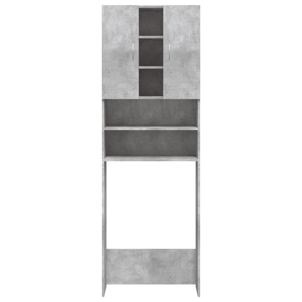 Waschmaschinenschrank Betongrau 64x25,5x190 cm