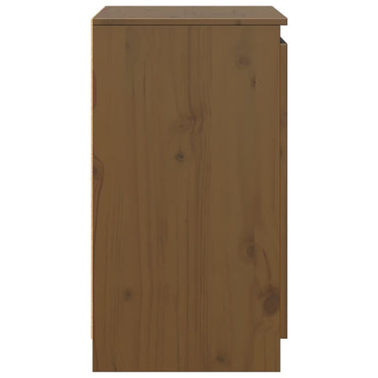 Beistellschrank Honigbraun 60x36x65 cm Massivholz Kiefer