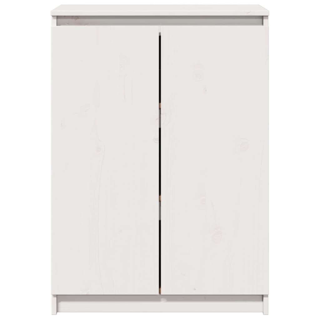Sideboard Weiß 60x36x84 cm Massivholz Kiefer