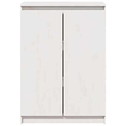 Sideboard Weiß 60x36x84 cm Massivholz Kiefer