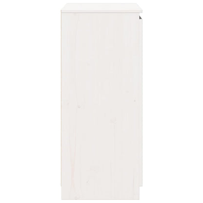 Sideboard Weiß 60x36x84 cm Massivholz Kiefer