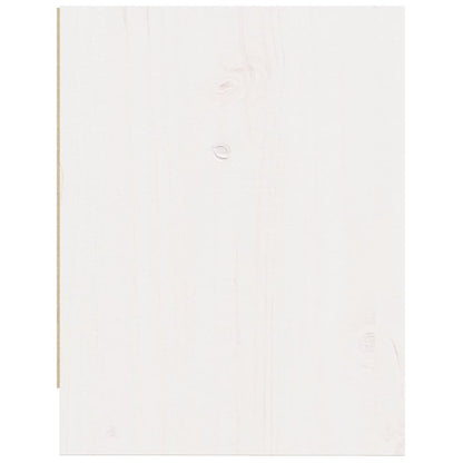 Nachtschränke 2 Stk. Weiß 40x30,5x40 cm Massivholz Kiefer
