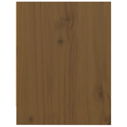Sengeborde 2 stk Honningbrun 40x30,5x40 cm massiv fyrretræ