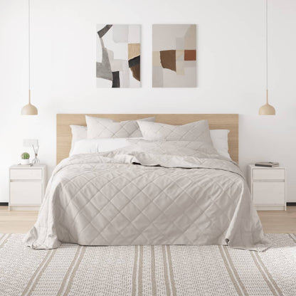 Sengeborde 2 stk Hvid 40x31x50 cm massiv fyrretræ