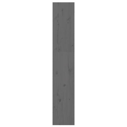 Bogreol/rumdeler Grå 60x30x167,5 cm massiv fyrretræ