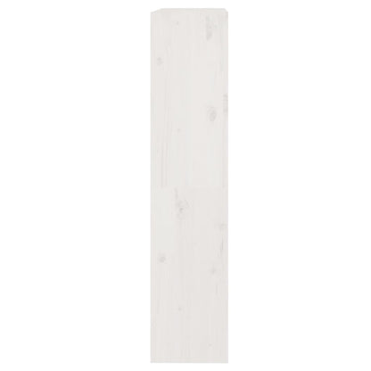 Bücherregal/Raumteiler Weiß 80x30x135,5 cm Massivholz Kiefer