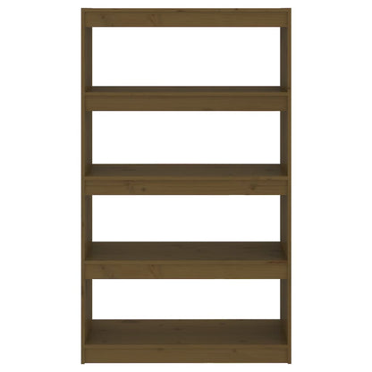 Bücherregal/Raumteiler Honigbraun 80x30x135,5 cm Kiefernholz