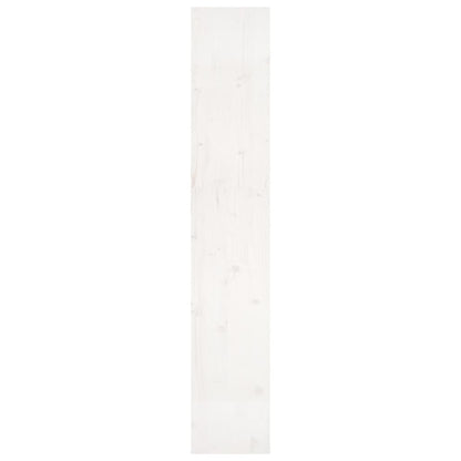Bücherregal/Raumteiler Weiß 80x30x167,4 cm Massivholz Kiefer