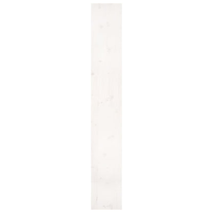 Bücherregal/Raumteiler Weiß 80x30x199,5 cm Massivholz Kiefer