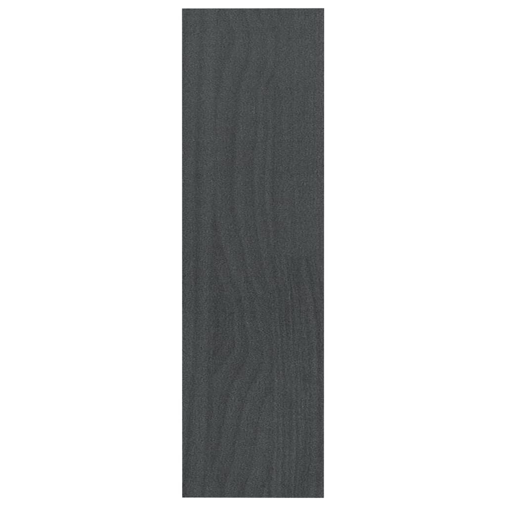 Bogreol/rumdeler Grå 100x30x103 cm Massiv fyrretræ