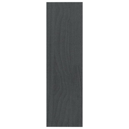Bogreol/rumdeler Grå 100x30x103 cm Massiv fyrretræ