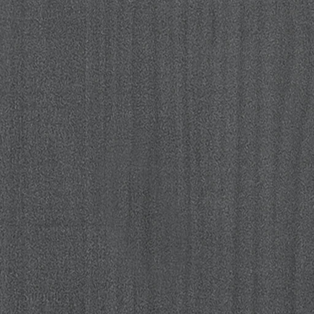 Bogreol/rumdeler Grå 100x30x103 cm Massiv fyrretræ