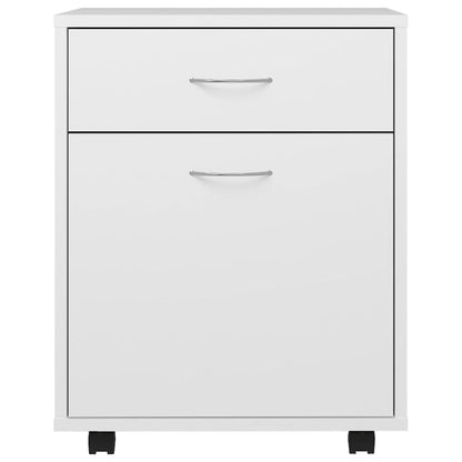 Rollschrank Weiß 45x38x54 cm Holzwerkstoff