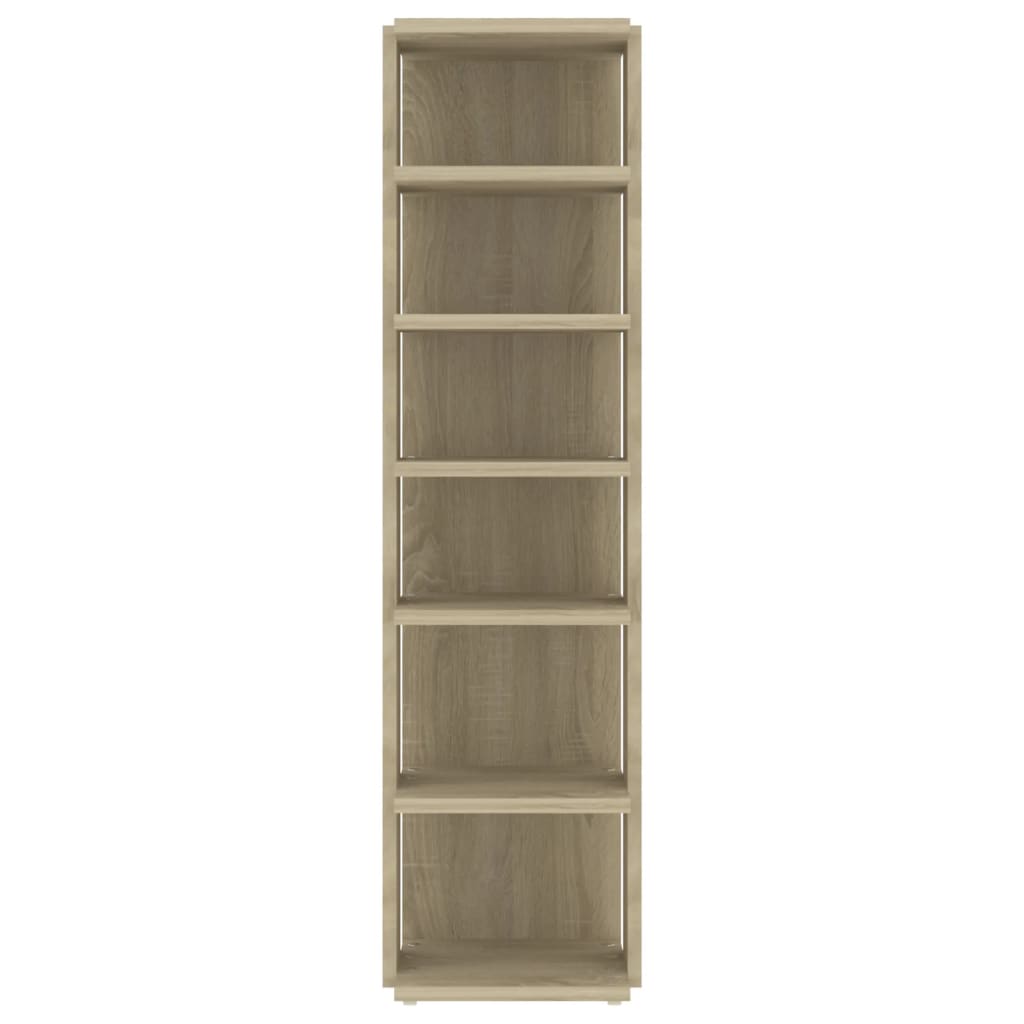 Schuhschränke 2 Stk. Sonoma-Eiche 27,5x27x102 cm