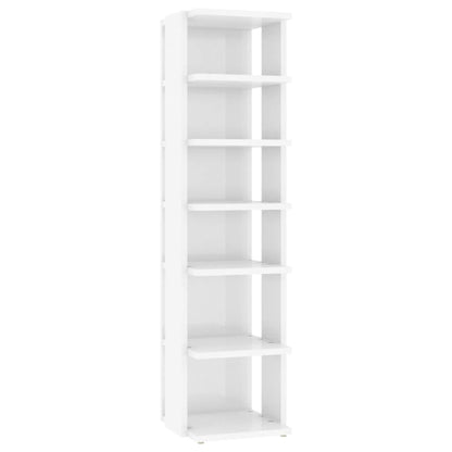 Schuhschrank Hochglanz-Weiß 27,5x27x102 cm Holzwerkstoff