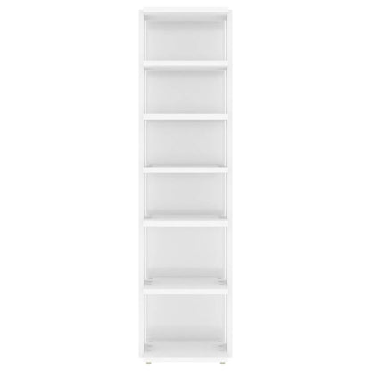 Schuhschrank Hochglanz-Weiß 27,5x27x102 cm Holzwerkstoff