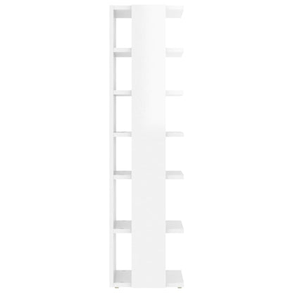 Schuhschrank Hochglanz-Weiß 27,5x27x102 cm Holzwerkstoff
