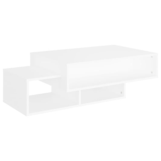 Sofabord Hvid 105x55x32 cm Træ Materiale