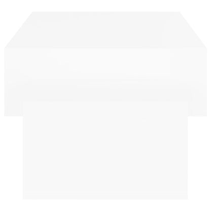 Sofabord Hvid 105x55x32 cm Træ Materiale