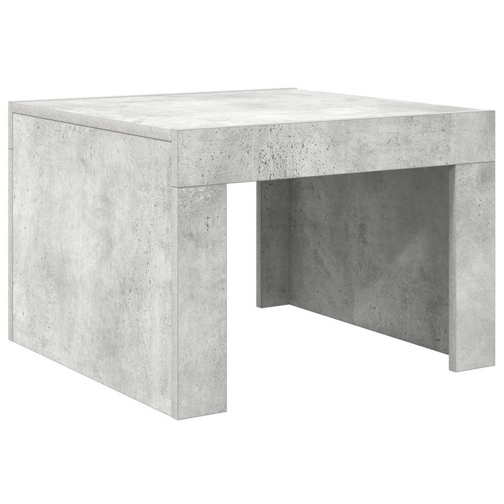Couchtisch Betongrau 50x50x35 cm Holzwerkstoff