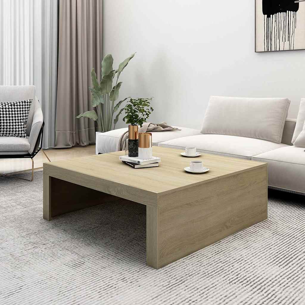 Sofabord Sonoma eg 100x100x35 cm træmateriale