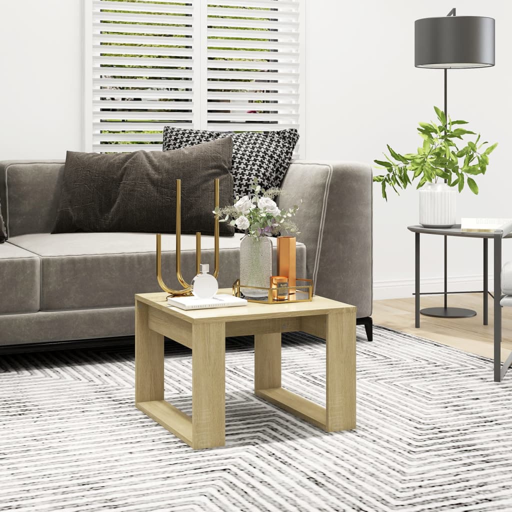 Beistelltisch Sonoma-Eiche 50x50x35 cm Holzwerkstoff