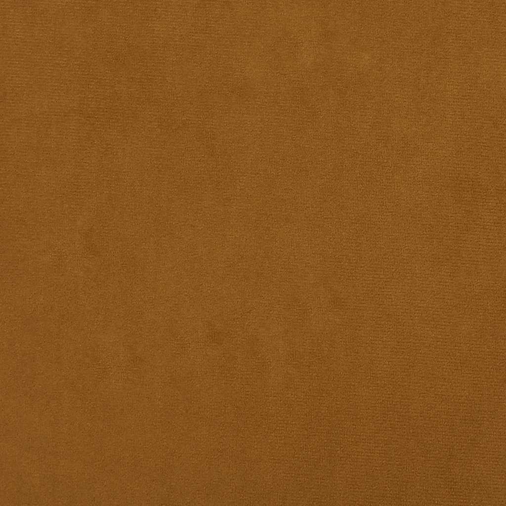 Schlafsofa 2-Sitzer mit 2 Kissen Braun Samt