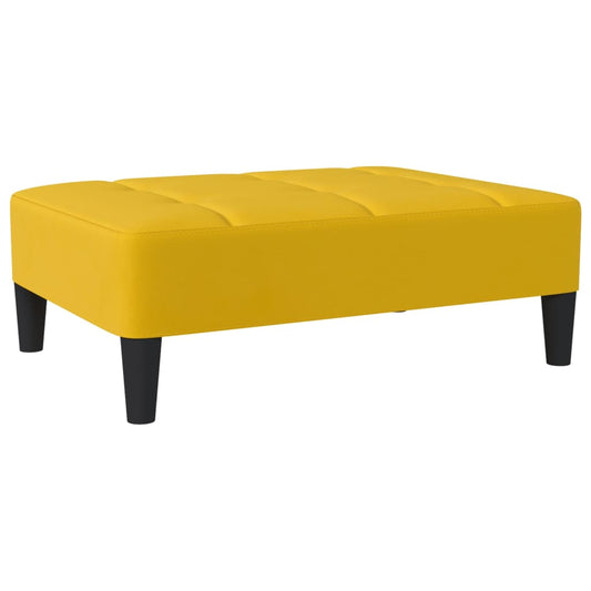 Fußhocker Gelb 78x56x32 cm Samt