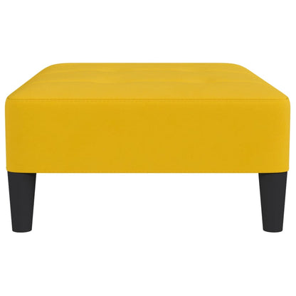 Fußhocker Gelb 78x56x32 cm Samt
