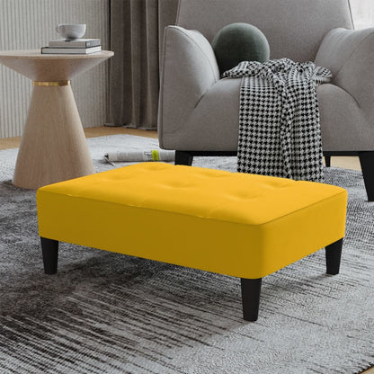 Fußhocker Gelb 78x56x32 cm Samt