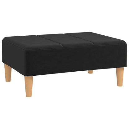 Fußhocker Schwarz 78x56x32 cm Stoff