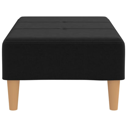Fußhocker Schwarz 78x56x32 cm Stoff