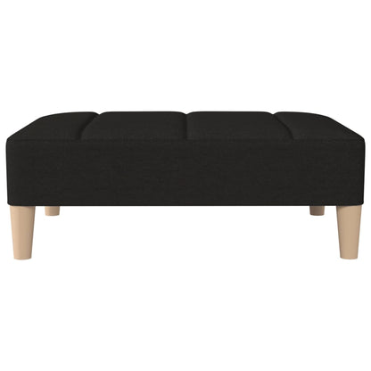 Fußhocker Schwarz 78x56x32 cm Stoff