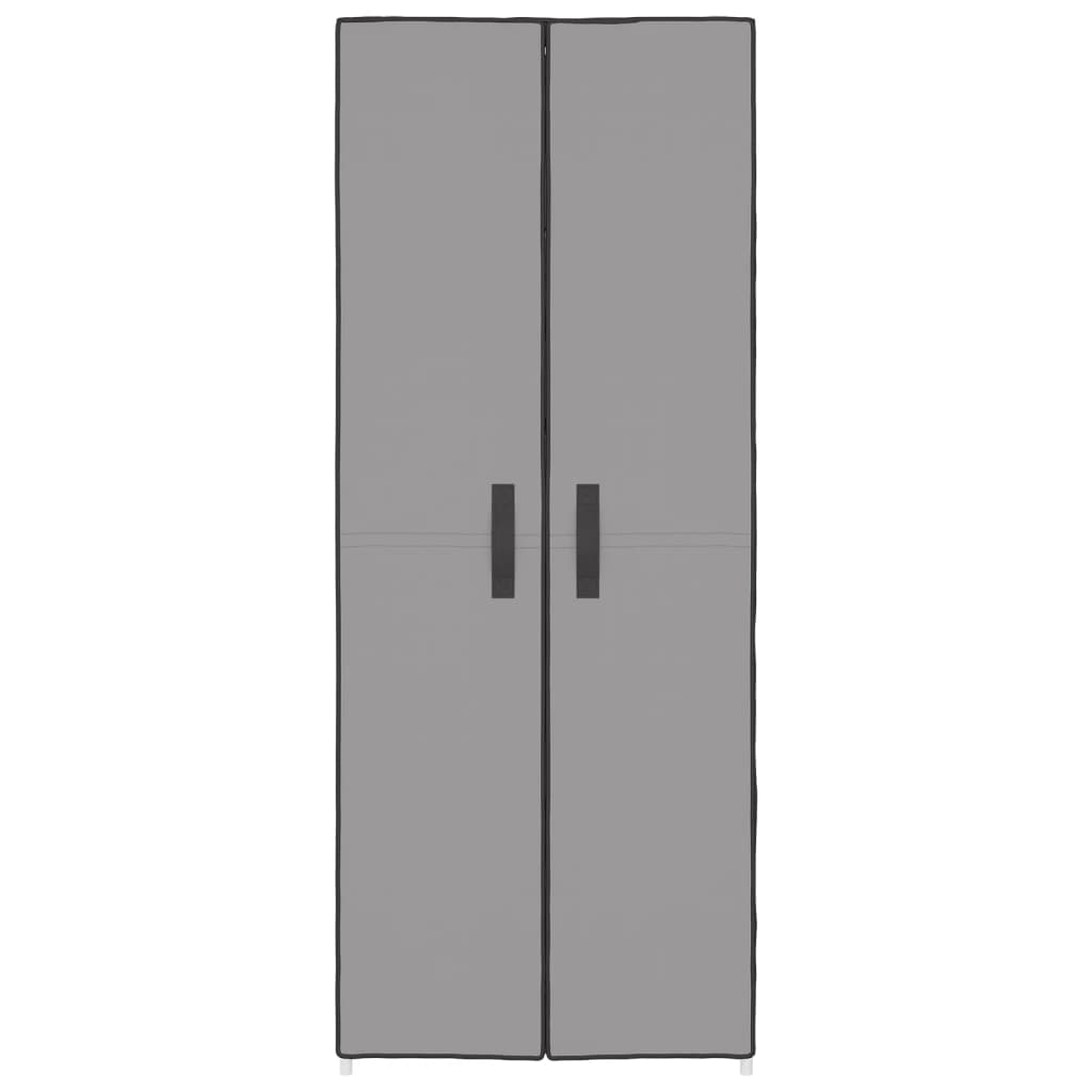 Schuhschrank Grau 60x30x166 cm Stoff