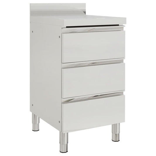 Gewerbe-Küchenschrank mit 3 Schubladen 50x60x96 cm