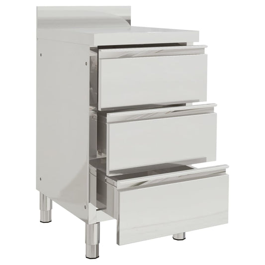 Gewerbe-Küchenschrank mit 3 Schubladen 50x60x96 cm
