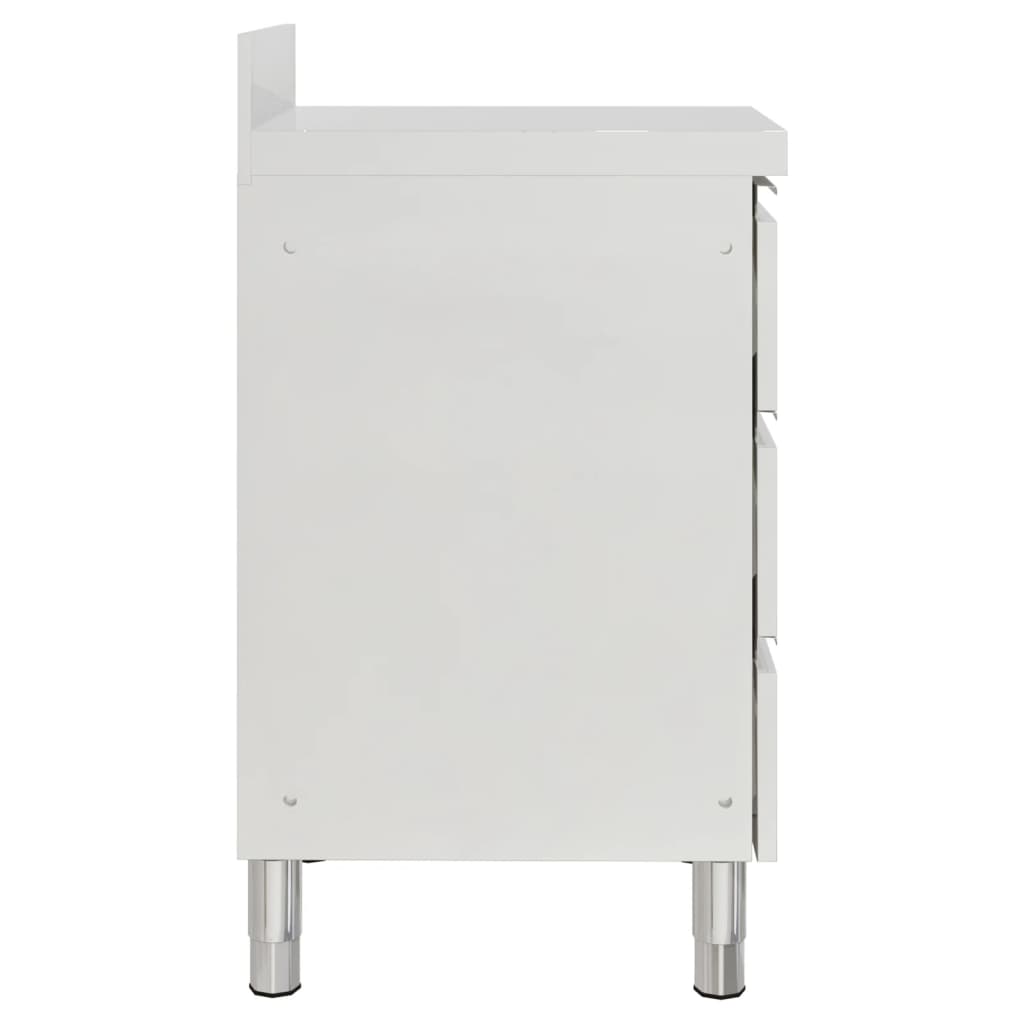 Gewerbe-Küchenschrank mit 3 Schubladen 50x60x96 cm