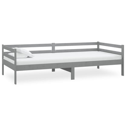 Daybed Grå Massiv Fyrretræ 90x200 cm