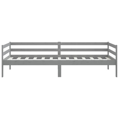 Daybed Grå Massiv Fyrretræ 90x200 cm