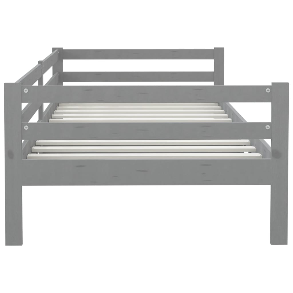 Daybed Grå Massiv Fyrretræ 90x200 cm