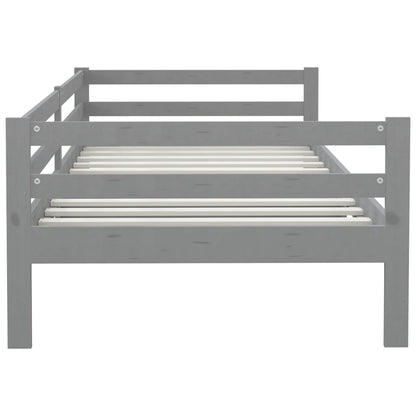 Daybed Grå Massiv Fyrretræ 90x200 cm