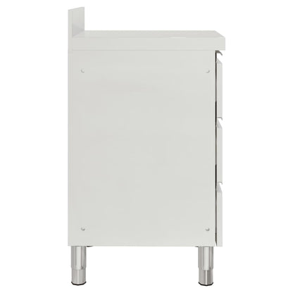 Gewerbeküchenschränke mit 3 Schubladen 2 Stk. 50x60x96 cm